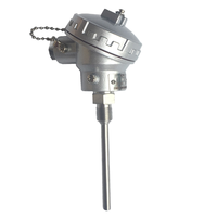 Termokopel Sensor Industri Baja Tahan Karat 500mm 800C Kustom Berulir Tipe K Tinggi Berperingkat IP65