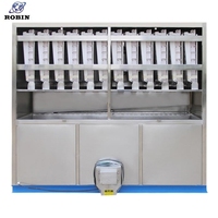 Machine à glaçons industrielle Robin 3T avec acier inoxydable et compresseur pour une exploitation 24h/24 dans l'industrie de la restauration