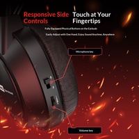 Casque d'ordinateur Lenovo E03 USB circum-auriculaire avec éclairage RGB, pour jeux sur PC/ordinateur portable, câble de 2,2 m, pour la maison et l'école