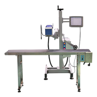 Machine de marquage laser CO2 avec système de gravure Galvo, refroidissement par air, équipement de codage QR et de marquage de date