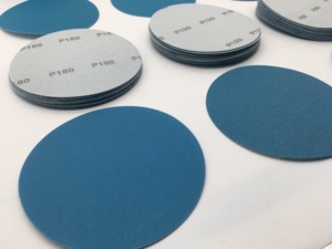 Chất lượng cao 125mm màu xanh Zirconia alumina móc và vòng chà nhám đĩa Velcro đĩa để loại bỏ vật liệu và tái tạo bề mặt đa lỗ - Product Image 3