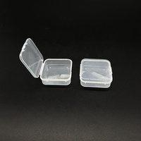 Boîte d'emballage pour bijoux en perles recyclables avec logo personnalisé, étui de rangement en plastique portable, conteneur vide pour petits objets