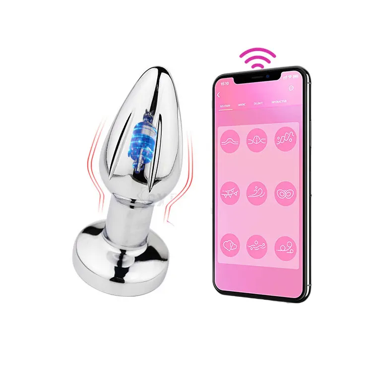 App o Wireless telecomando Bdsm Set di metallo anale Plug sesso per adulti giocattolo per uomo e coppia di donne Trainer anale