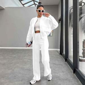 I-0640 Conjunto Deportivo Otoño Invierno, Color Sólido, con Cierre, Chaqueta Informal y Pantalones Rectos - Product Image 4