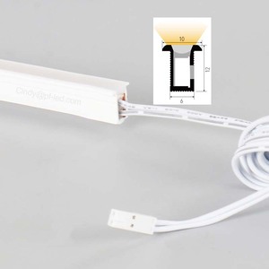 ไฟ LED ติดตั้งใต้ตู้แบบบางพิเศษ 24V ขนาด 6x12 มม. แถบซิลิโคนนีออนแบบยืดหยุ่น ตัดได้ ไม่ต้องบัดกรี - Product Image 2