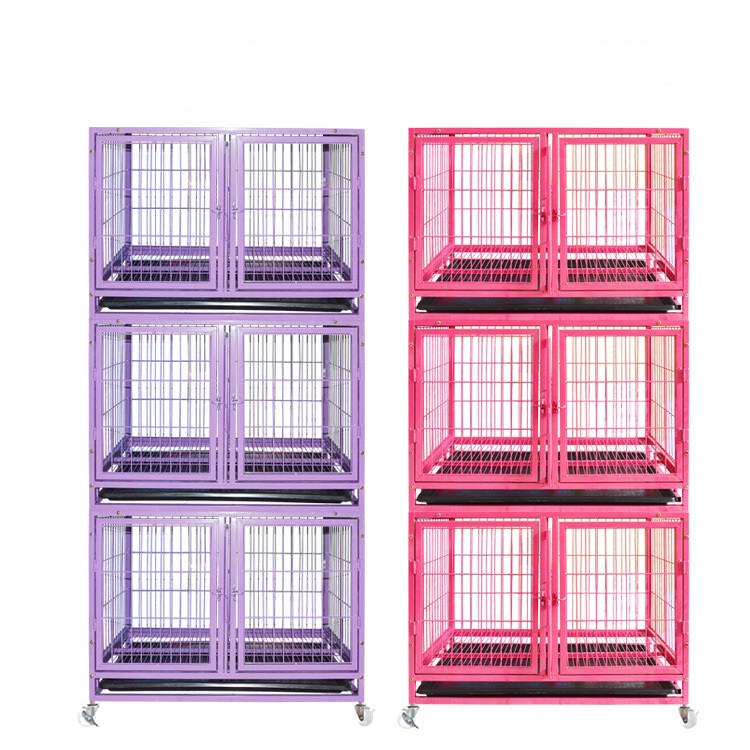 3 layer pet cage with partition