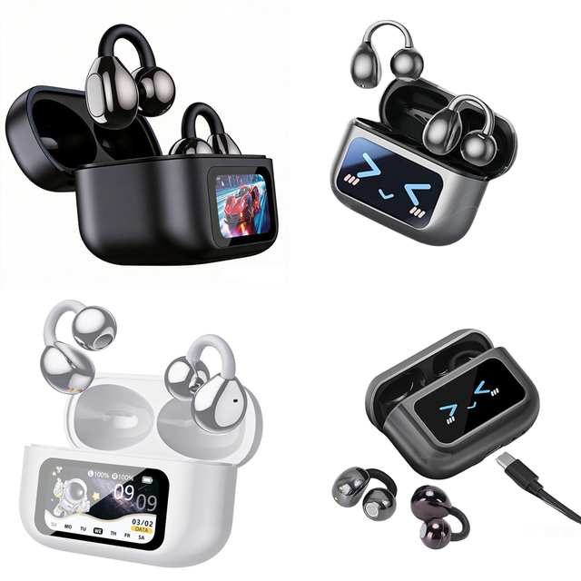 Wireless Earbuds Clear Calls IP7 Waterproof  Long-Battery Life Earphone with LCD Screen Trending Products Wireless Headphones