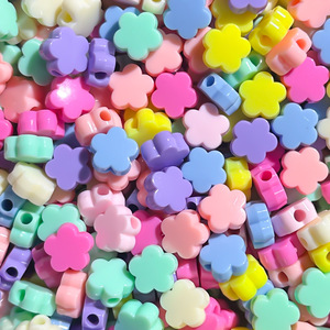 Cuentas Acrílicas de Flor de Ciruelo con Orificio Grande para Joyería Personalizada, Llaveros, Decoración de Cadenas para Teléfono, Accesorios - Product Image 3