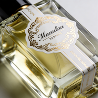 Étiquettes de flacons de parfum personnalisées, autocollantes imperméables, autocollants d'emballage, étiquettes en relief dorées, étiquettes en PVC