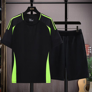 Conjunto de Uniforme de Fútbol para Hombres, Mujeres, Adultos y Niños, Manga Corta, Pantalones Cortos, Traje Deportivo, Compra en Grupo, Uniforme de Equipo Personalizado para Competencia, Dos Piezas - Product Image 2