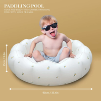 Piscine gonflable pour enfants, piscine portable pour bébé de 35 pouces