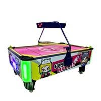 Máquina de juego de precio de mesa de hockey de aire de estrella de lujo eléctrica de 7 pies y 8 pies atómica para niños y adultos que funciona con monedas para interiores