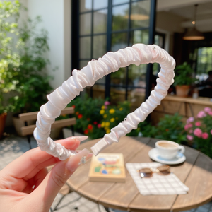 Fasce di moda da donna in raso con strass vendita calda accessori all'ingrosso - Product Image 3