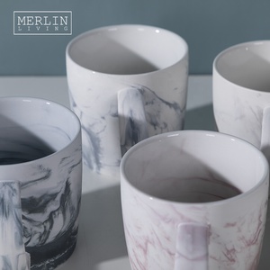 Set Regalo di Tazze in Ceramica Effetto Marmo <span class=keywords><strong>Merlin</strong></span> Living Nordic, Tazze per Caffè e Tè in Porcellana all'Ingrosso - Product Image 4