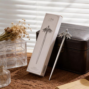 Pasador de Pelo Metálico con Runas Vikingas, Acabado Plateado Antiguo, Accesorio para Peinado de Moño, Accesorio Nórdico Unisex, Regalo - Product Image 6