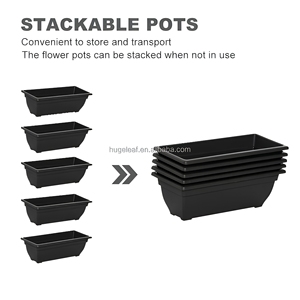 Jardinière Verticale Élevée à 5 Niveaux Gain de Place avec Trous de Drainage et Bacs de Culture en <span class=keywords><strong>Plastique</strong></span> à Arrosage Automatique - Product Image 4