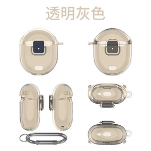 Coque transparente en TPU souple pour écouteurs avec mousqueton pour Google <span class=keywords><strong>Pixel</strong></span> <span class=keywords><strong>Buds</strong></span> <span class=keywords><strong>Pro</strong></span> 2 - Product Image 3