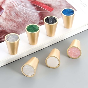 Kenop Gagang Tarik Bentuk Kerucut Paduan Seng Satu Lubang Modern Sederhana Multi-Warna Multi-Fungsi Anti Karat untuk Laci Dapur Kamar Tidur - Product Image 4