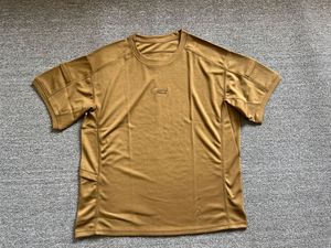 Camiseta táctica DF19 azul oscuro marrón para hombre, camiseta táctica de verano de secado rápido, transpirable, súper ligera, de manga corta, de poliéster - Product Image 5