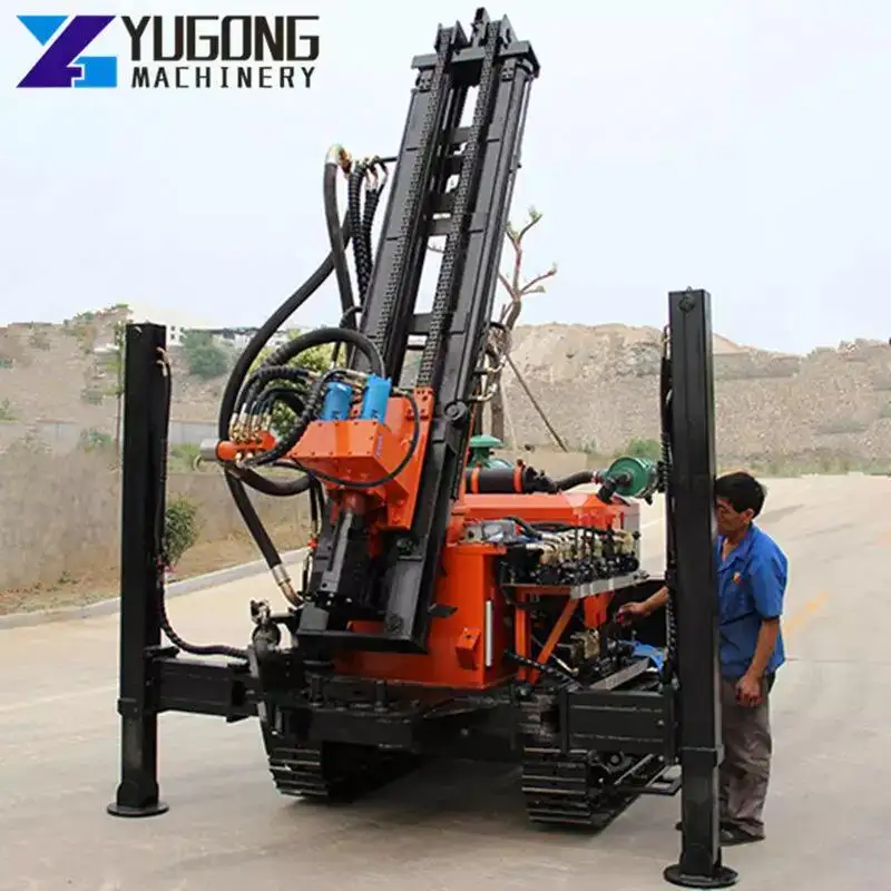 Trung Quốc Crawler 300 Meter khí nén lỗ khoan sâu khoan giếng nước máy khoan Giàn Khoan