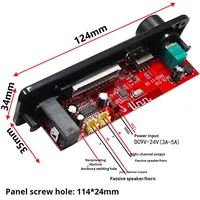 DC12V Bluetooth MP3 carte décodeur Audio bricolage Module amplificateur de puissance 2*25W écran couleur enregistrement appel FM Radio-Audio accessoire