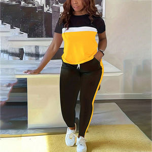 Completo da Ufficio alla Moda per Donna, <span class=keywords><strong>Abbigliamento</strong></span> Sportivo Due Pezzi, Tuta da Jogging <span class=keywords><strong>Sexy</strong></span>, Outfit da Club, <span class=keywords><strong>Abbigliamento</strong></span> Casual da Casa - Product Image 1