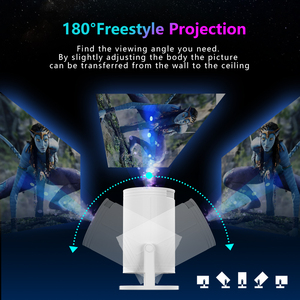 Hy300pro <span class=keywords><strong>Android</strong></span> Túi Máy chiếu <span class=keywords><strong>mini</strong></span> đứng video máy chiếu không dây wifi nhà di động điện thoại di động với máy chiếu thông minh 4k - Product Image 6