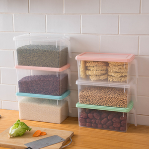 キッチン収納ボックス冷蔵庫オーガナイザープラスチック製透明ケースヘルメティック容器,食品冷凍ホーム用 - Product Image 5