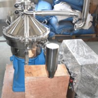 Pequeño separador de grasa de leche Centrífuga de pila de Disco de 3 fases