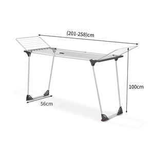 Séchoir à <span class=keywords><strong>linge</strong></span> pliable à ailes de mouette, grande capacité, support de séchage pour <span class=keywords><strong>linge</strong></span>, séchoir à <span class=keywords><strong>linge</strong></span> pliant en métal antirouille - Product Image 6