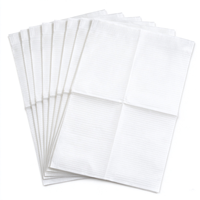 Bavette dentaire imperméable 13 x 18 pouces en papier gaufré épais, jetable et résistante aux déchirures pour usage clinique