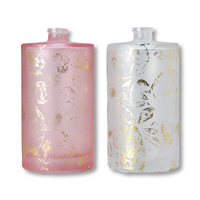 Bouteille de parfum OEM nouveauté diffuseur de voiture vaporisateur en verre dépoli rond 50 ml rose 100ml bouteille de parfum
