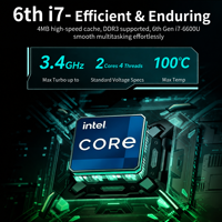Laptop OEM con Processore Intel i7 6600u di 6a Generazione, Schermo 15.6 Pollici, RAM 16GB, Win10, SSD da 128G/256/512GB/1TB, Computer Portatile per Uso Aziendale