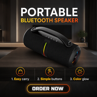 BKK / OEM 26W IPX6 Enceinte portable avec lumière RGB pour fêtes en extérieur