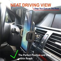 Support de téléphone ultra-stable pour voiture, fixation sur grille d'aération, ne tombe jamais, support universel pour grille d'aération de voiture, fixation facile pour téléphone portable