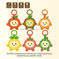 Boîte mystère de peluches personnalisées, peluches fruits oranges, porte-clés animaux en peluche, créez votre marque, peluche personnalisée sur mesure