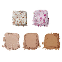 Plateau de présentation de maquillage de produits cosmétiques OEM 12 couleurs d'ombres à paupières cosmétiques palette d'ombres à paupières personnalisées en forme d'étoile