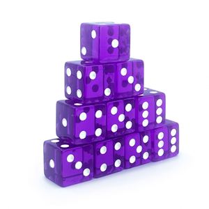 Dados Acrílicos Transparentes Grandes Cuadrados con Esquinas Redondeadas D6 de 19 mm para Craps, Artículos para Fiestas, Juegos de Mesa - Product Image 2