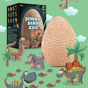 <span class=keywords><strong>Huevo</strong></span> de dinosaurio de excavación Jumbo 2025 <span class=keywords><strong>con</strong></span> 14 <span class=keywords><strong>juguetes</strong></span> educativos de Ciencia de plástico para niños <span class=keywords><strong>huevo</strong></span> <span class=keywords><strong>gigante</strong></span> <span class=keywords><strong>con</strong></span> diferentes dinosaurios - Product Image 2