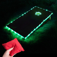 Jeu de jardin Led Board Corn hole Lights 16 Colors Change Remote Control Cornhole Lights for Hole and Board