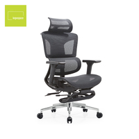 Chaise de bureau Kepospace au design moderne, siège relevable, chaise de direction exécutive, chaise de bureau entièrement en maille, chaise ergonomique réglable