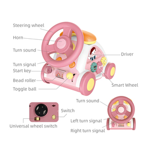 Bebé educativo Dreaming Party bebé coche eléctrico juguete dibujos animados Musical Universal ruedas libres simulación teléfono vehículo coche Juguetes - Product Image 6