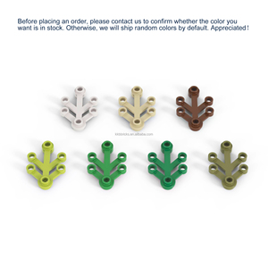 1kg lá cây moc khối xây dựng cổ điển tự làm bộ phận số 2417 lá tre thân cây số 2423 số 30176 số 6255 số 10884 - Product Image 5