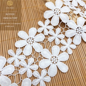 Codice a barre di seta del latte cavo ricamato in pizzo solubile in acqua <span class=keywords><strong>per</strong></span> abiti abiti <span class=keywords><strong>tende</strong></span> frangia decorazione - Product Image 1