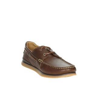 Chaussures bateau pour homme Baerchi en cuir marron à lacets 3150, pour un usage décontracté - Product Image 4