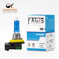 Phare de voiture H11, lampe halogène 12V 55W, couleur bleue, homologué DOT CE, blanc froid