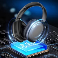Headset Nirkabel OEM/ODM V5.3 On-ear dengan Mic, Earbuds Retro untuk Gaming/Mobile/Anak/Musik/Komputer, Driver Dinamis DJ, Harga Terjangkau