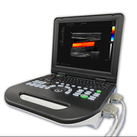 Carnet médical à double sonde de 15 pouces Usb vétérinaire Eco couleur Doppler portable prix des ultrasons