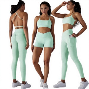 New Solid Anti-Bacterial High Waisted Women's Fitness Leggings with Pockets for Yoga & Gym - Product Image 3