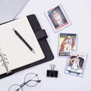 Protège-cartes en plastique transparent 35pt avec fermeture éclair pour cartes à collectionner, sport, baseball, basketball, haute qualité, organisation - Product Image 6